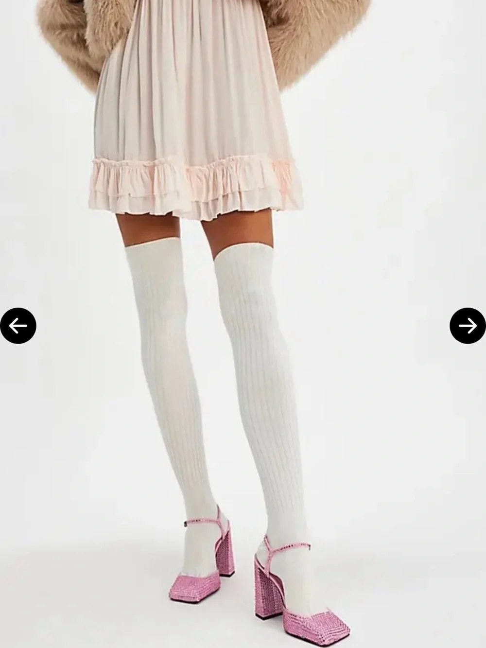 SCHUTZ Pink Studded Block Heel Sandals